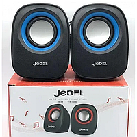 Компьютерные колонки JEDEL JD-M600 Чёрные с синим pm