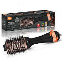 Профессиональная фен-щетка стайлер для волос RAF R.420 Щетка для сушки волос pm