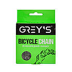 Ланцюг велосипедний Grey's S11 YBN 1/2"х11/128", 11 швидкостей, 116 ланок, Silver/Silver із замком, фото 2