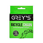 Ланцюг велосипедний Grey's S10 YBN 1/2"х11/128", 10 швидкостей, 116 ланок, Silver/Grey із замком, фото 2