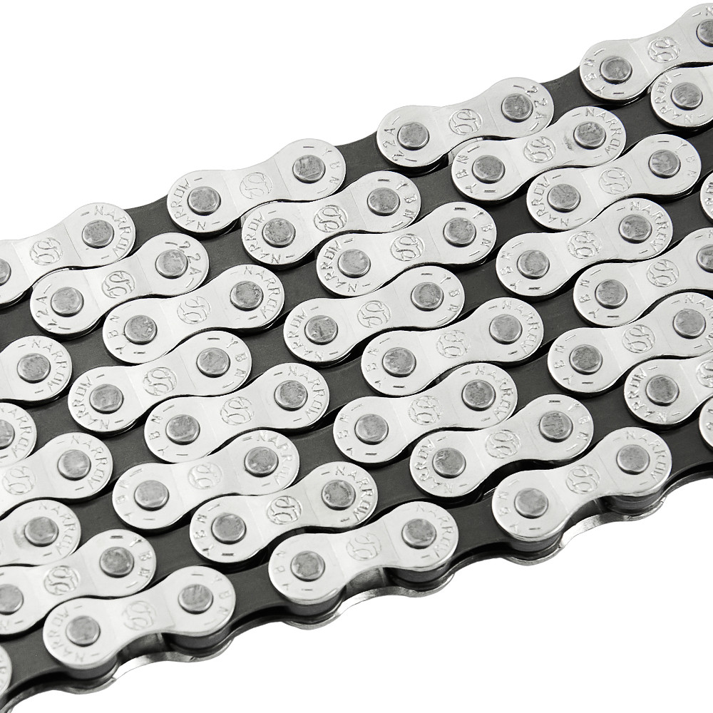 Ланцюг велосипедний Grey's S50 YBN 1/2"х3/32", 6/7 швидкостей, 116 ланок, Half Silver