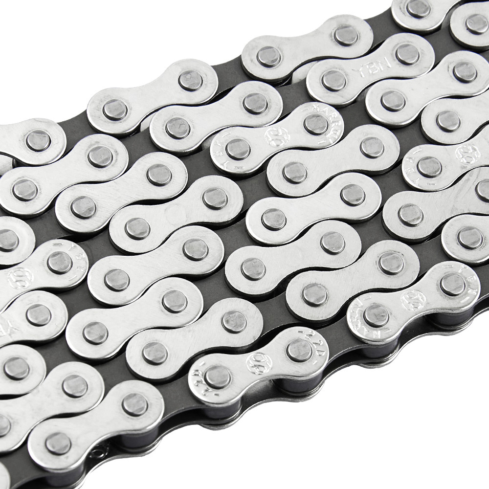 Ланцюг велосипедний Grey's S410 YBN 1/2"x1/8", 1 швидкостей, 112 ланок, Half Silver із замком