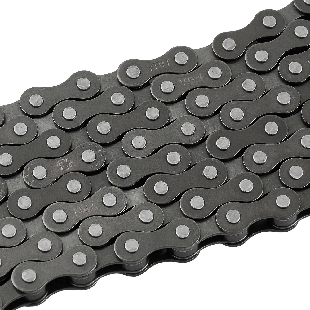 Ланцюг велосипедний Grey's S410 YBN 1/2"x1/8", 1 швидкостей, 112 ланок, Brown/Brown із замком, фото 1