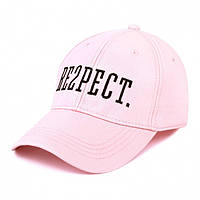 Кепка Memos Ericson женская розовая с принтом RESPECT One sizе nm