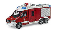 Брудер пожарная команда MB Sprinter с водометом моделью автомобиля светом и звуком (7633863)