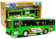 Lean Toys музыкальный автобус автомобиль со светом зеленый (7617276)