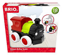 Brio World Steam & Go Train деревянный паровоз (7734087)