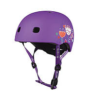 Micro Mobility арахисовый шлем для скутера и велосипеда фиолетовый с цветочным принтом S (7744440)