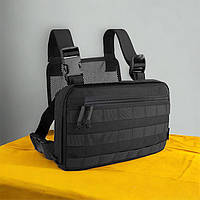 Чоловіча нагрудна сумка тактична тканинна / Нагрудна сумка кобура, Чоловіча тактична OY-778 сумка барсетка