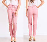 Стильні жіночі брюки з високою посадкою "Indigo", фото 3