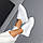 Жіночі кросівки натуральна шкіра білого кольору з перфорацією на зручній підошві платформі, фото 2