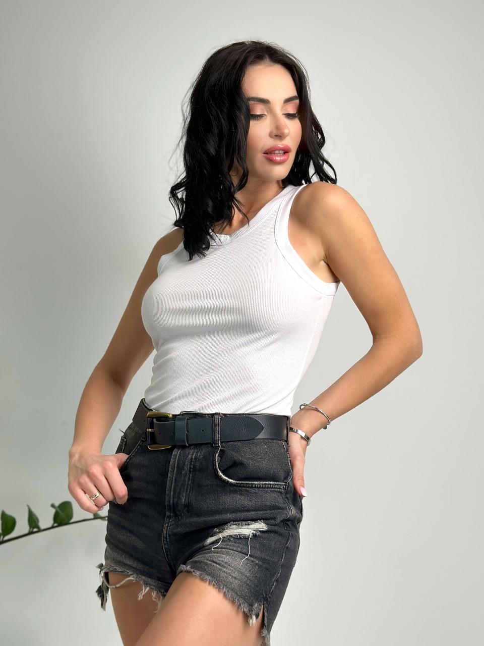 Майка жіноча рубчик "Effy" Батал, фото 1