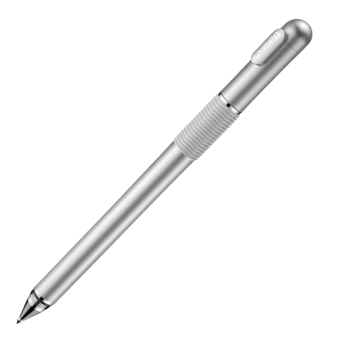 Стилус 2в1(+гелева ручка) сріблястий Golden Cudgel Capacitive BASEUS