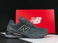 Мужские демисезонные кроссовки New Balance 990 (темно-серые) спортивные стильные кроссы 12247 Нью Беленс