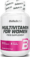 Витаминно-минеральный комплекс для спорта BioTechUSA Multivitamin for Women 60 Tabs SM, код: 7519890