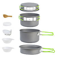 Набор посуды для туризма SEAROCK DS-301 9 предметов Серый (10363-53282) GRD