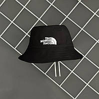 Панама черная унисекс The North Face Женская панамка модная ТНФ, Легкая мужская шляпа классическая тонкая