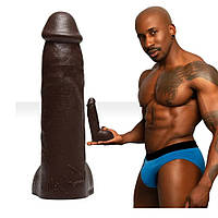 Фалоїмітатор із мошок реалістичний Fleshjack Boys Max Konnor Dildo (RP), чорний, 24 см х 4.9 см sexstyle