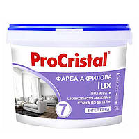 Фарба акрилова інтер'єрна Ірком ProCristal Lux 7 IP-237 прозора шовковисто-матова 9 л FS, код: 7888770