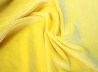 Оксамит, тканина. Колір жовтий. Погон. 1,5 метра. 240г/м2
