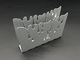 Підставка для серветок для. Колір срібний. 10х12см