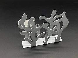 Підставка для серветок для. Колір срібний. 10х12см