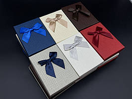 Коробки подарункові з бантиком. 8х11см. 12 шт./пач.