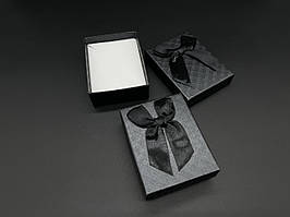 Коробки подарункові з бантиком. Колір чорний. 7х9 см