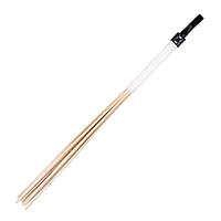 Розгі дерев'яні з ротанга на 8 палиць, біла ручка, 60 см sexstyle