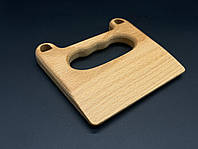 Дитячий ножик-сокирка дерев'яний екопродукт посуд для маленького кухарчука 12х11см