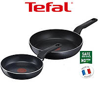 Набір сковорідок Тефаль, 2 сковорідки Tefal Generouse Cook 20 см і 26 см, алюміній, антипригарне покриття