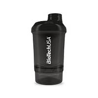 Шейкер BioTechUSA Shaker Wave + Nano 300ml +150ml container Black ZZ, код: 7613151