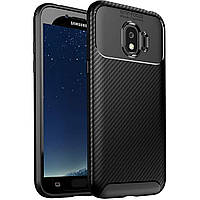 Чехол Carbon Case Samsung J2 Pro 2018 Черный (hub_MHfY50691) UN, код: 1374194