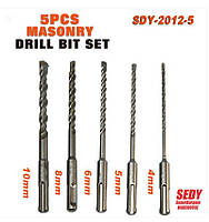 Набір бурів Horusdy Sdy-2012-5 по бетону 5 шт