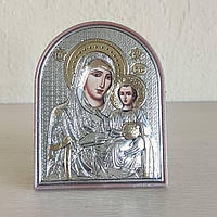 Греческая икона Silver Axion Божья Мать Иерусалимская EP2-006PAG/P 6х8 см