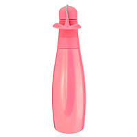 Термос в виде бутылки 380мл цвет розовый