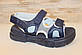 Босоніжки жіночі сині на липучках Б1581, фото 3