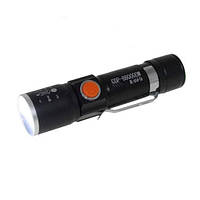 Ліхтар тактичний акумуляторний USB, 158000W, BL 616 T6 / Світлодіодний ручний ліхтарик на акумуляторі pm