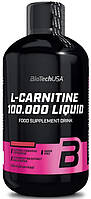 Жиросжигатель для спорта BioTechUSA L-Carnitine 100.000 Liquid 500 ml 50 servings Apple SP, код: 7595174