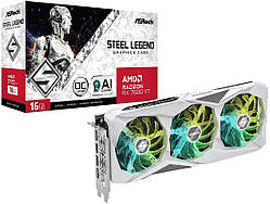 Відеокарта ASRock Radeon RX 7600 XT Steel Legend 16GB OC GDDR6