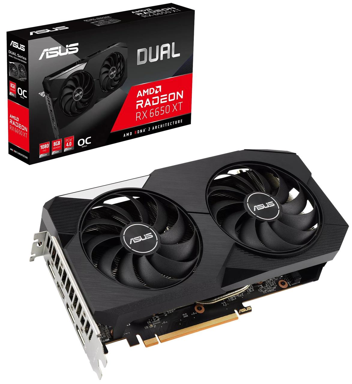Відеокарта Asus Radeon RX 6650 XT Dual OC 8GB , Гарантія, фото 1