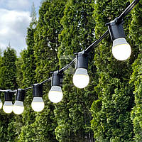 Уличная Ретро Гирлянда Франклин 100 метров на 400 LED лампочек белого свечения по 3Вт