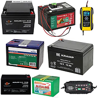 Акумулятори, Батареї, зарядні пристрої для Електропастуха