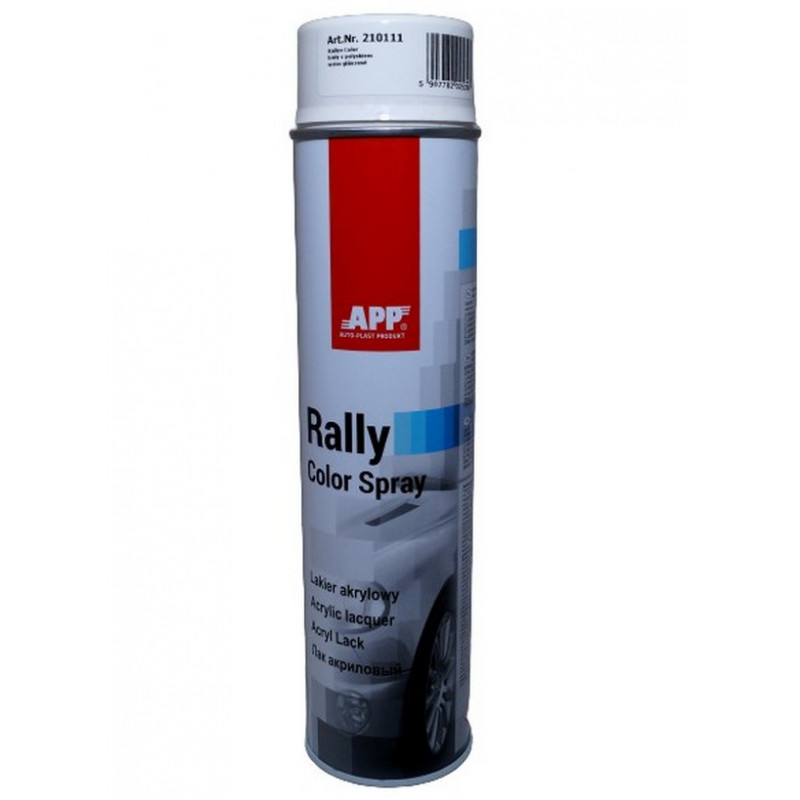 Фарба білий глянц 600ml "APP RALLY COLOR" 210111, фото 1