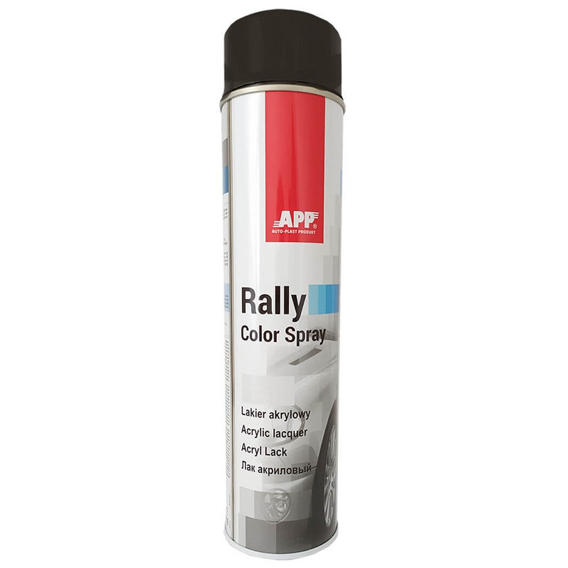 Фарба чорний глянець 600ml "APP RALLY COLOR" 210113, фото 1