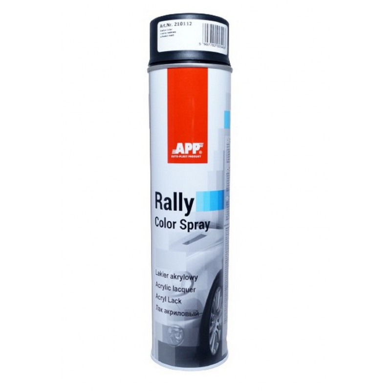 Фарба чорний мат 600ml "APP RALLY COLOR" 210112, фото 1