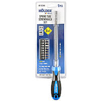 Викрутка + насадки 8в1 + гнучкий подовжувач "Molder" (МТ32309)