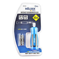 Викрутка + насадки 12в1 "Molder" (МТ32312) Реверсійна