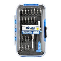 Викрутка + насадки 26в1 (+/-/T/H/PZ) "Molder" (МТ32328) Реверсійна пластиковий бокс