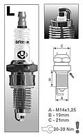 Свечи накаливания "Brisk" - LOR15YC Зазор-0.7мм,ключ-16,M14x1,25 (2108-2110 8V)